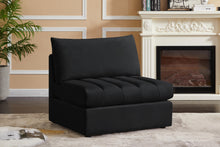 Load image into Gallery viewer, Jacob Black Velvet Armless

