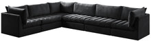 Load image into Gallery viewer, Jacob Black Velvet Modular Sectional
