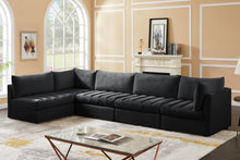 Load image into Gallery viewer, Jacob Black Velvet Modular Sectional
