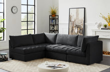 Load image into Gallery viewer, Jacob Black Velvet Modular Sectional
