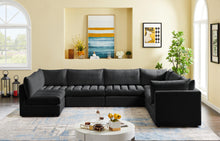 Load image into Gallery viewer, Jacob Black Velvet Modular Sectional
