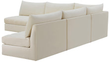 Load image into Gallery viewer, Jacob Cream Velvet Modular Sectional
