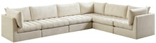 Load image into Gallery viewer, Jacob Cream Velvet Modular Sectional
