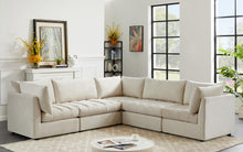 Load image into Gallery viewer, Jacob Cream Velvet Modular Sectional
