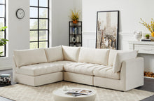 Load image into Gallery viewer, Jacob Cream Velvet Modular Sectional
