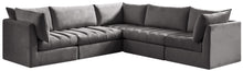 Load image into Gallery viewer, Jacob Grey Velvet Modular Sectional
