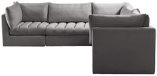 Load image into Gallery viewer, Jacob Grey Velvet Modular Sectional
