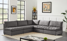 Load image into Gallery viewer, Jacob Grey Velvet Modular Sectional
