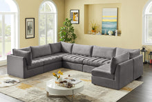 Load image into Gallery viewer, Jacob Grey Velvet Modular Sectional
