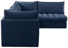 Load image into Gallery viewer, Jacob Navy Velvet Modular Sectional
