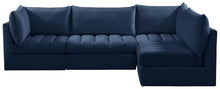 Load image into Gallery viewer, Jacob Navy Velvet Modular Sectional
