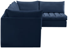 Load image into Gallery viewer, Jacob Navy Velvet Modular Sectional
