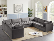 Load image into Gallery viewer, Jacob Grey Velvet Modular Sectional
