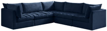 Load image into Gallery viewer, Jacob Navy Velvet Modular Sectional
