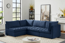 Load image into Gallery viewer, Jacob Navy Velvet Modular Sectional
