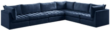 Load image into Gallery viewer, Jacob Navy Velvet Modular Sectional
