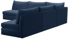 Load image into Gallery viewer, Jacob Navy Velvet Modular Sectional
