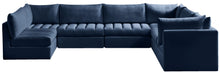 Load image into Gallery viewer, Jacob Navy Velvet Modular Sectional
