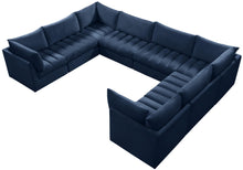 Load image into Gallery viewer, Jacob Navy Velvet Modular Sectional
