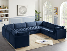 Load image into Gallery viewer, Jacob Navy Velvet Modular Sectional
