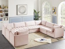 Load image into Gallery viewer, Jacob Pink Velvet Modular Sectional
