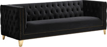 Load image into Gallery viewer, Michelle Black Velvet Sofa

