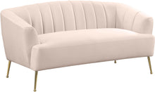 Load image into Gallery viewer, Tori Pink Velvet Loveseat
