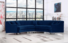 Load image into Gallery viewer, Jackson Navy Velvet 2pc. Sectional
