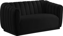 Load image into Gallery viewer, Dixie Black Velvet Loveseat
