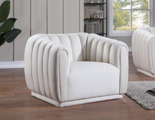 Load image into Gallery viewer, Dixie Cream Velvet Chair
