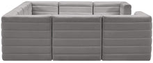 Load image into Gallery viewer, Quincy Grey Velvet Modular Sectional
