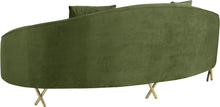 Load image into Gallery viewer, Serpentine Olive Velvet Sofa
