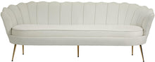 Load image into Gallery viewer, Gardenia Cream Velvet Sofa
