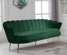 Load image into Gallery viewer, Gardenia Green Velvet Sofa
