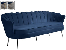 Load image into Gallery viewer, Gardenia Navy Velvet Sofa
