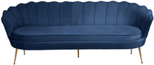 Load image into Gallery viewer, Gardenia Navy Velvet Sofa
