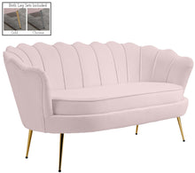 Load image into Gallery viewer, Gardenia Pink Velvet Loveseat image
