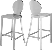 Load image into Gallery viewer, Maddox Chrome Stool
