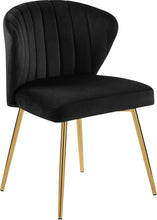 Load image into Gallery viewer, Finley Black Velvet Dining Chair
