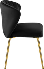 Load image into Gallery viewer, Finley Black Velvet Dining Chair
