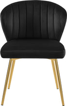 Load image into Gallery viewer, Finley Black Velvet Dining Chair
