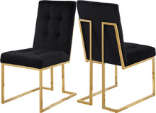 Load image into Gallery viewer, Pierre Black Velvet Dining Chair
