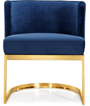 Load image into Gallery viewer, Gianna Navy Velvet Dining Chair
