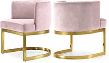 Load image into Gallery viewer, Gianna Pink Velvet Dining Chair
