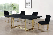 Load image into Gallery viewer, Heidi Black Velvet Dining Chair
