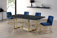 Load image into Gallery viewer, Heidi Navy Velvet Dining Chair
