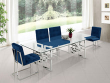 Load image into Gallery viewer, Alexis Navy Velvet Dining Chair
