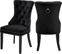 Load image into Gallery viewer, Nikki Black Velvet Dining Chair
