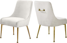 Load image into Gallery viewer, Owen Cream Velvet Dining Chair
