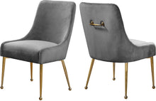 Load image into Gallery viewer, Owen Grey Velvet Dining Chair
